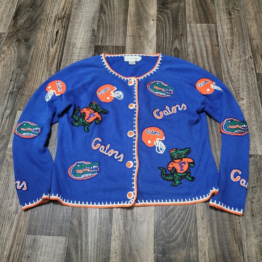 Women' Vintage Castle Sports Florida Gators Cardigan L NCAA College Football